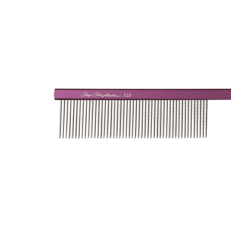 Fine Tooth Parting Comb 18cm (Purple), Chris Christensen