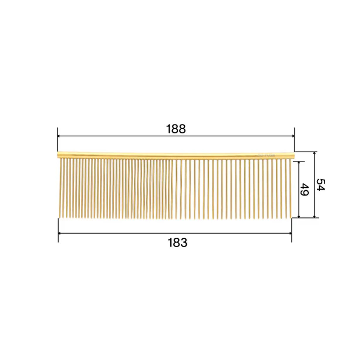 Golden Metal Comb Magneifique XL, SoPosh
