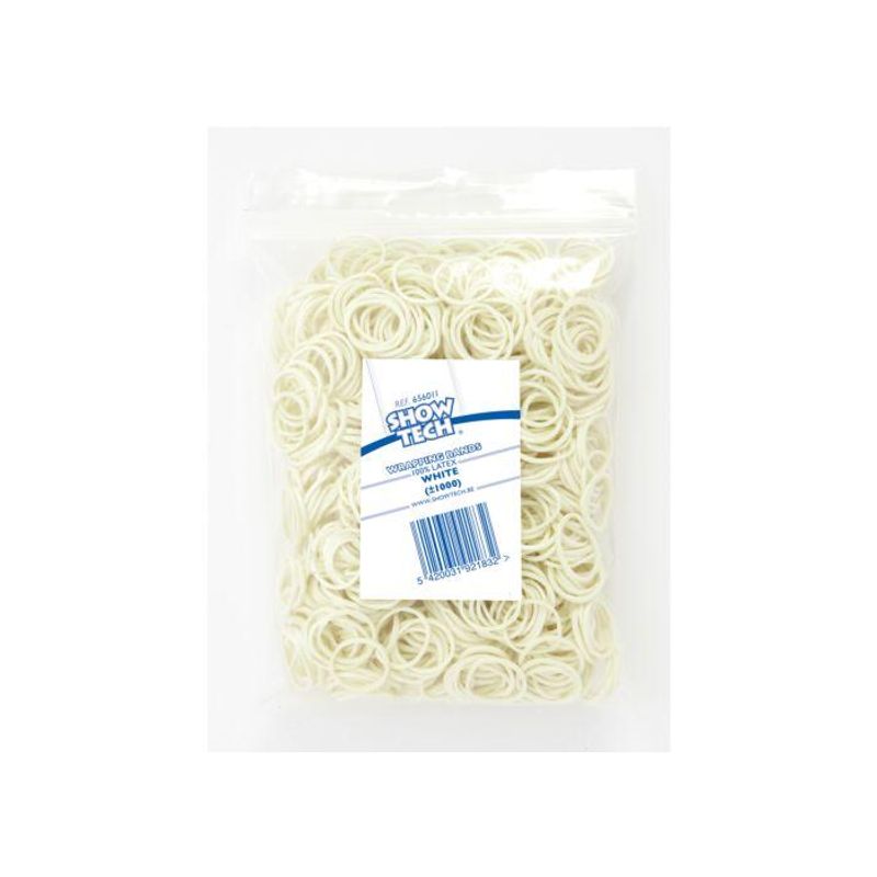 Wrap Bands White - 1000 pcs Wrapping Bands, ShowTech