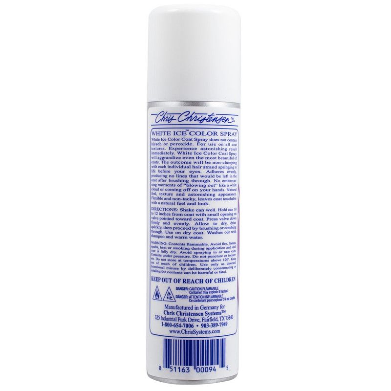 White Ice Spray 125ml Aerosol, Chris Christensen
