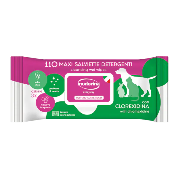 Hovedbilde Duftende Renseservietter (Clorexidin) 110 stk, ...