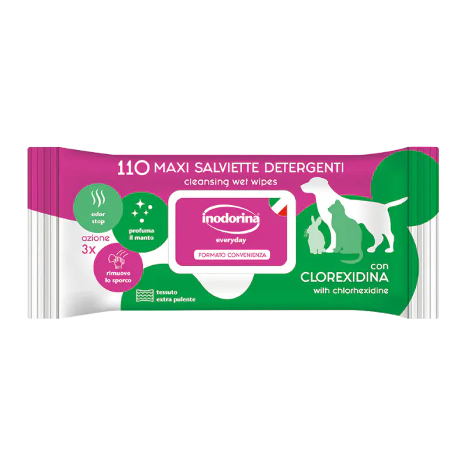 Hovedbilde Duftende Renseservietter (Clorexidin) 110 stk, ...