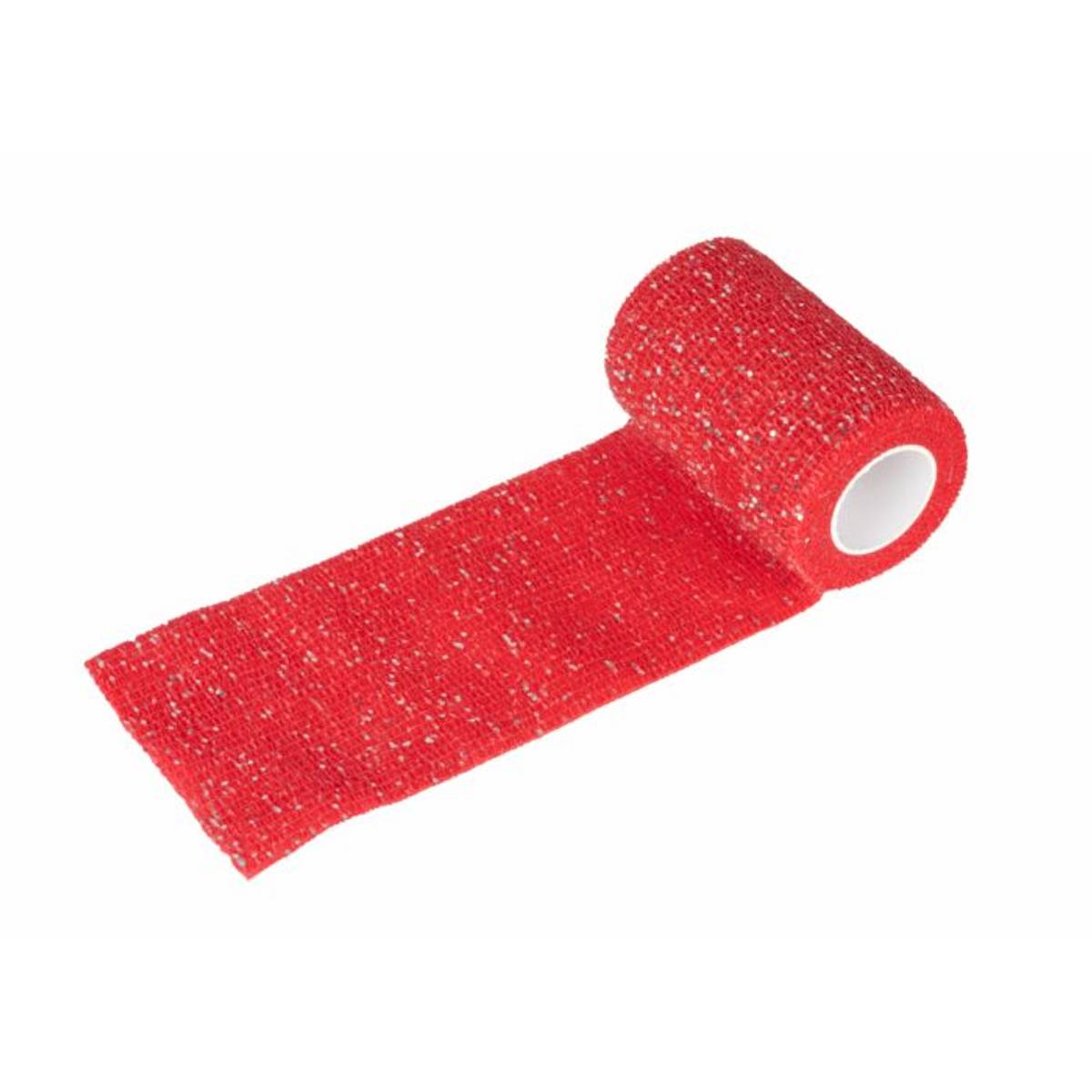 Cling Bandage Red Glitter 4.5 m x 7.5 cm, ShowTech