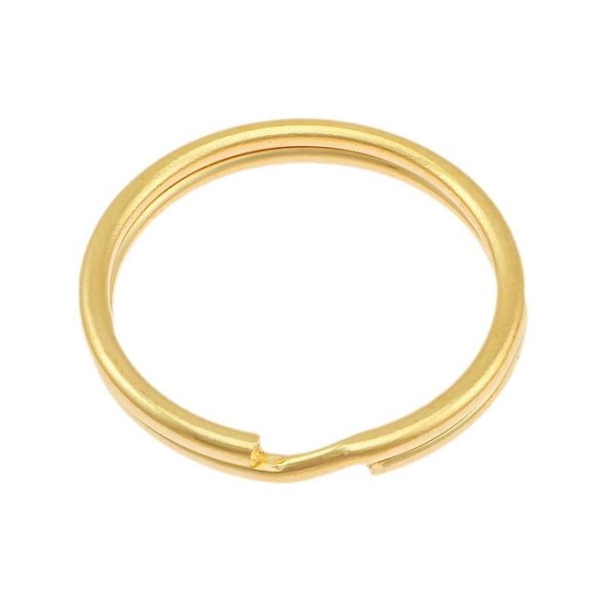 Hovedbilde Split Ring Messing Plated 17mm, Sorma