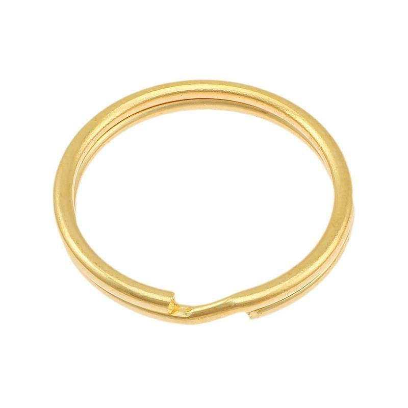Split Ring Messing Plated 17mm, Sorma