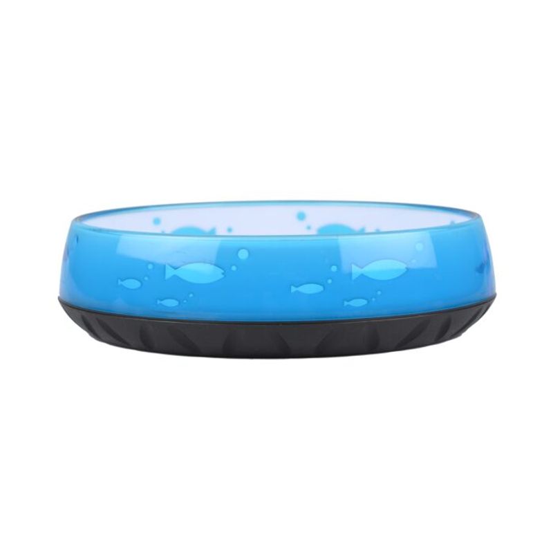 Anti-Slip Cat Bowl Oval Lightblue 14,6cmx12,1cm - 260ml, Show 