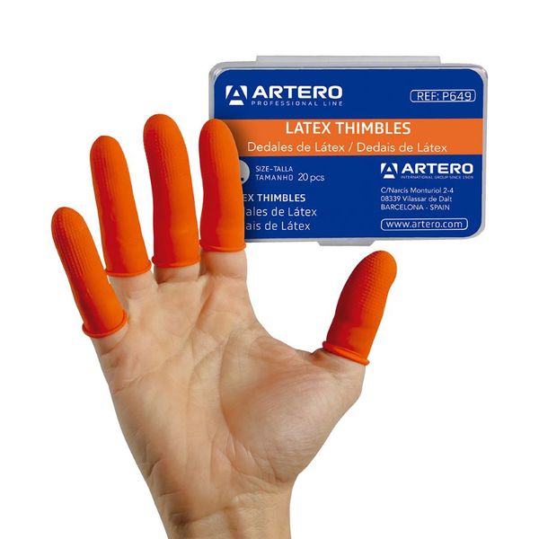 Hovedbilde Latex Stripping Thimbles size L, Artero