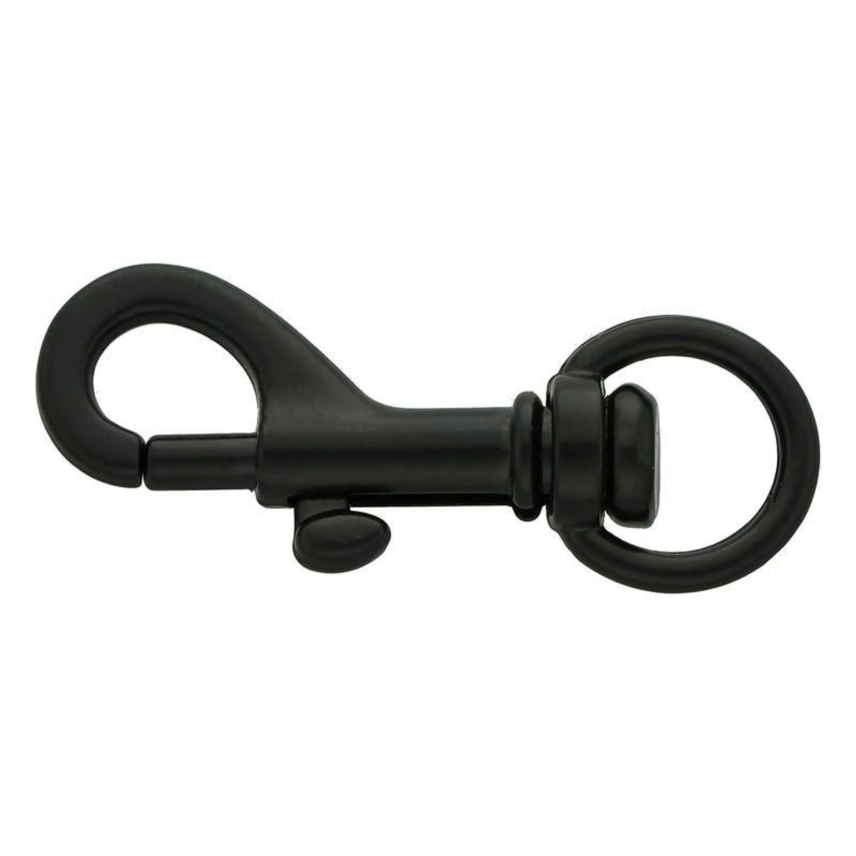 Snap Hook Liten Med Rund Svingbart Øye 46mm, Black, Sorma