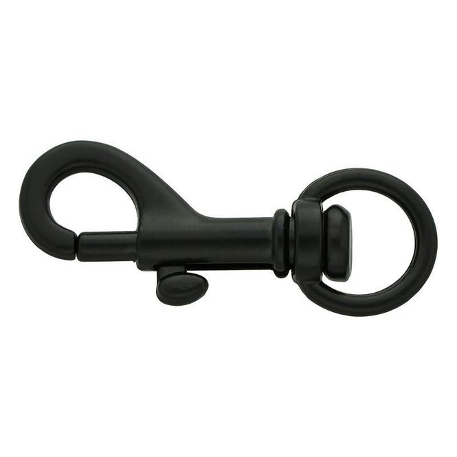 Hovedbilde Snap Hook Liten Med Rund Svingbart Øye 46mm, ...