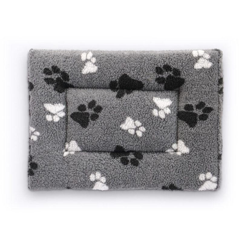 Sherpa Seng Grå med svarte og hvite poter X Large – 122cm x 76cm, Petlife
