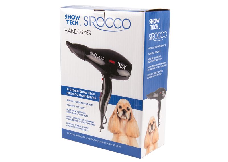 Sirocco hårføner 1200W, ShowTech