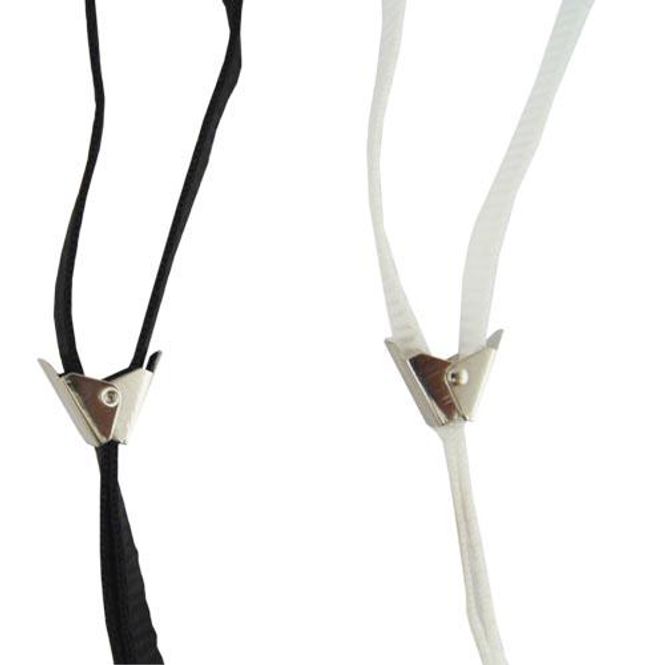Hovedbilde Utstillingsbånd flat nylon (Black) med clips ...