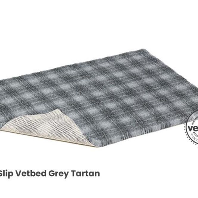 Hovedbilde Vetbed NonSlip, (51X75cm), Tartan Grey, Petlife