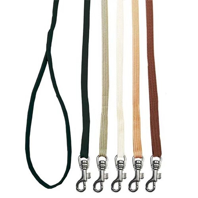 Hovedbilde Utstillingsline flat nylon (Black) med gull krok ...