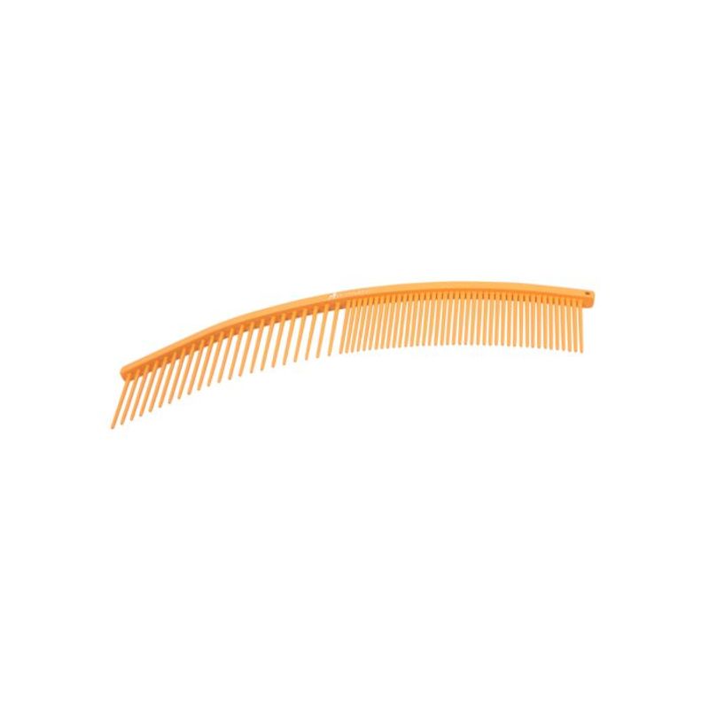 Ember Orange 50/50 19cm Curved Comb, Dezynadog